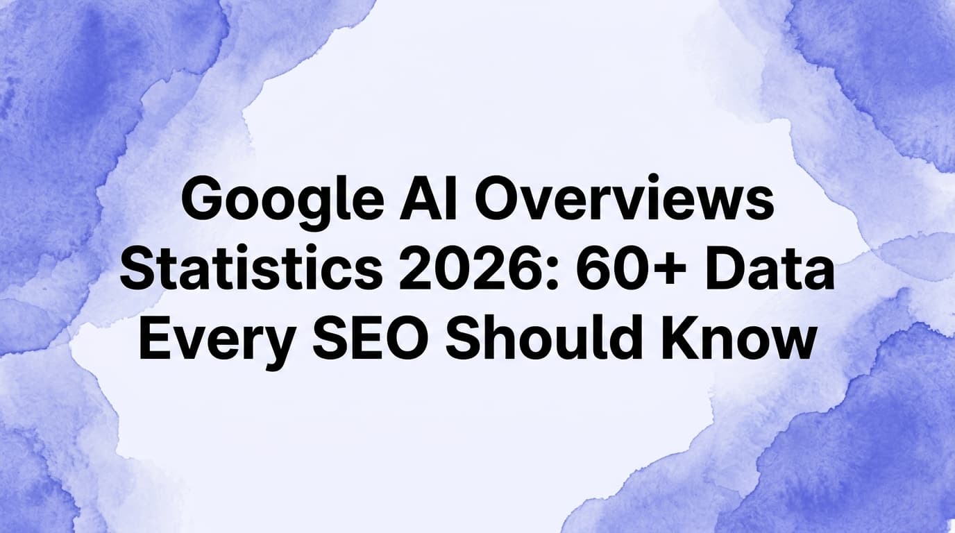 Google AI Overviews Statistics 2026: 60+ Data Points Every SEO Should Know