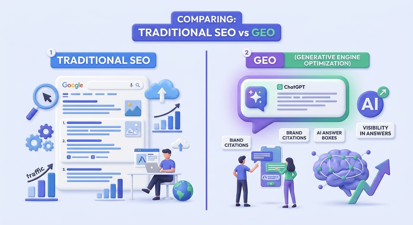 SEO vs GEO comparison