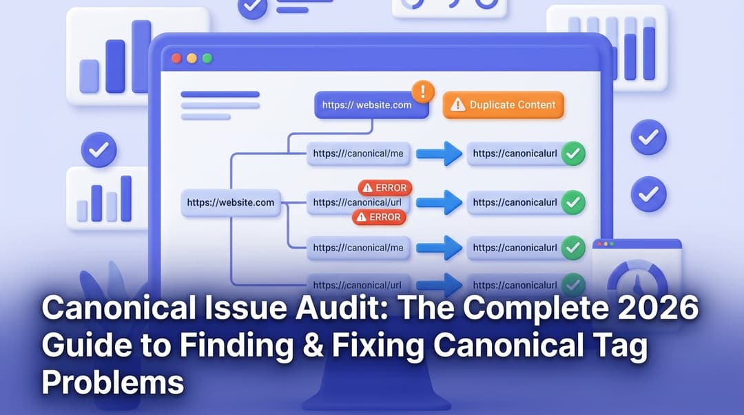 Canonical Issue Audit: The Complete 2026 Guide to Finding & Fixing Canonical Tag Problems