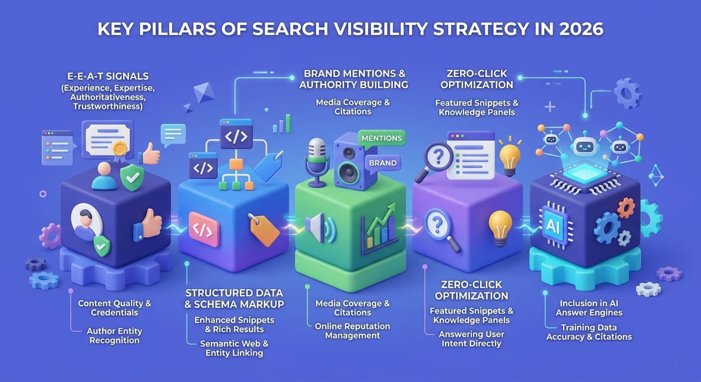 Key pillars of search visibility strategy in 2026