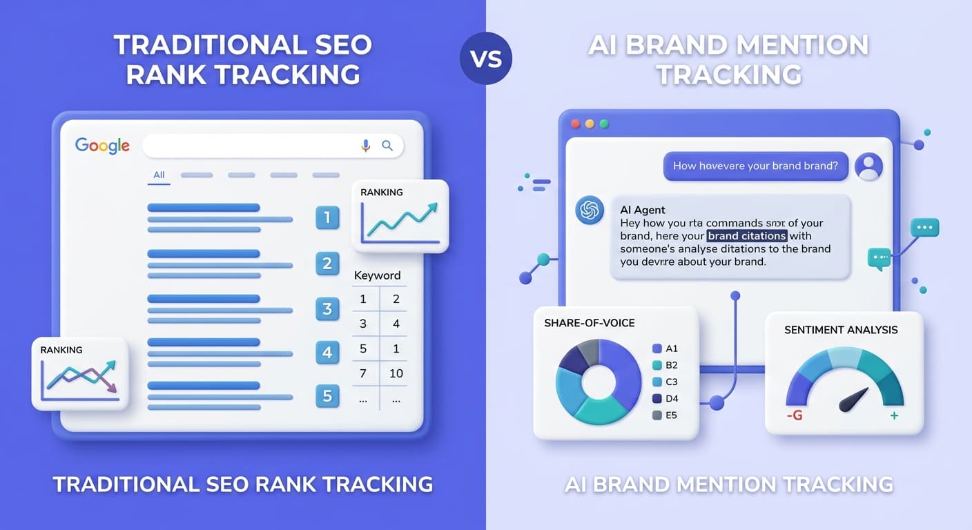 Traditional SEO vs AI Brand Mention Tracking