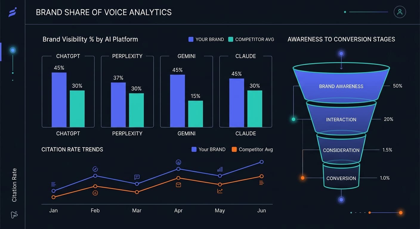 Brand Share of Voice Analytics Dashboard