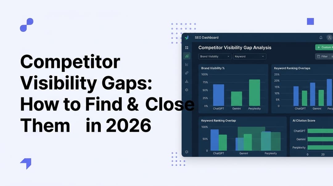 Competitor Visibility Gaps: How to Find & Close Them in 2026