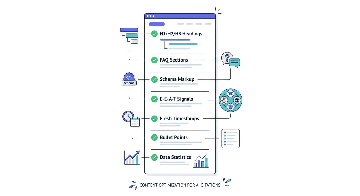 Content Optimization Checklist for LLM Citations