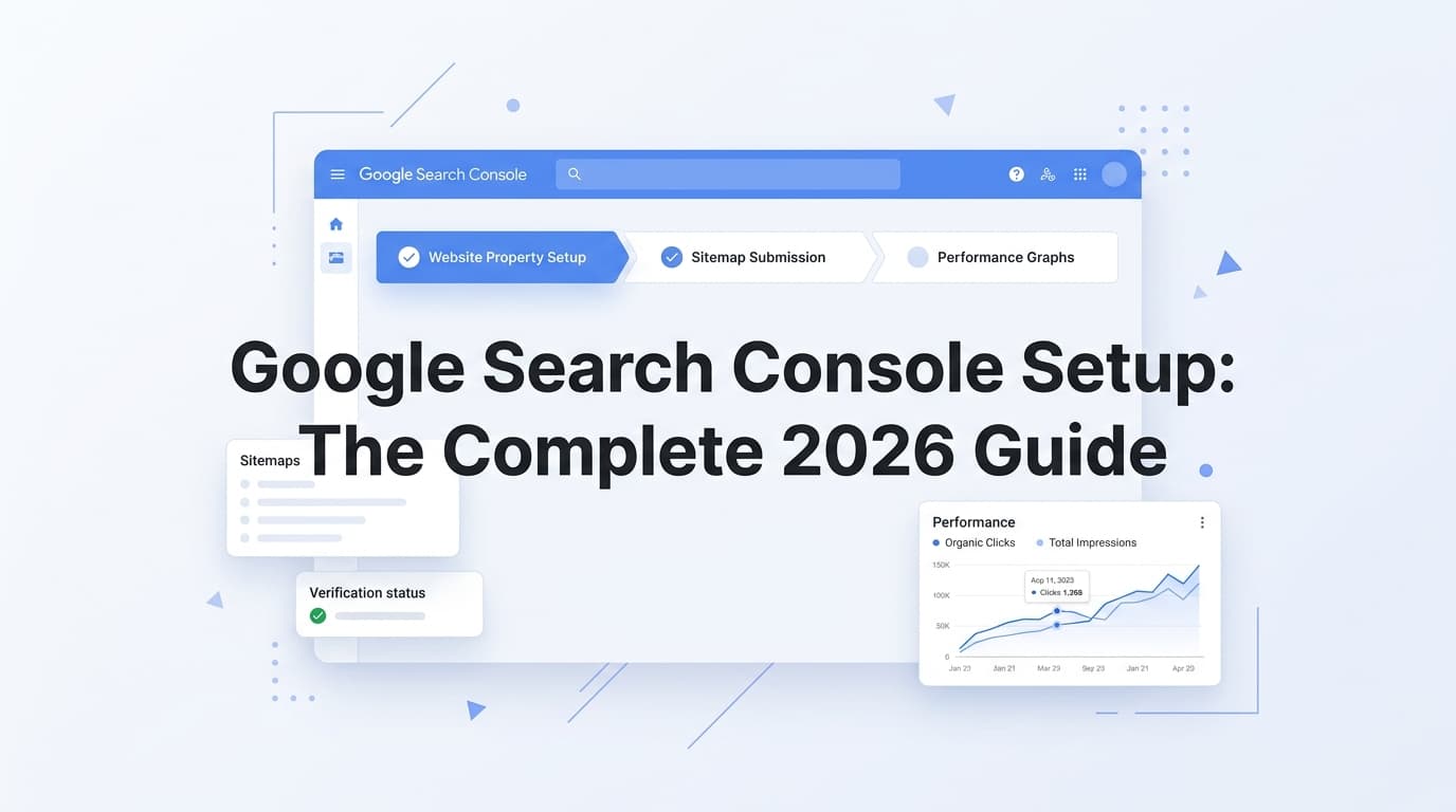 Google Search Console Setup: The Complete 2026 Guide